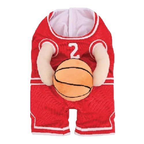 Folpus Basketballspieler-Kostüm für Hunde, Haustierkostüm, Hundekleidung, Verkleidung für Haustier, Geschenk, Festival, Bühnenauftritt, Party, Urlaub, Rot, M Folpus Basketballspieler-Kostüm für Hunde, Haustierkostüm, Hundekleidung, Verkleidung für Haustier, Geschenk, Festival, Bühnenauftritt, Party, Urlaub, Rot, M von Folpus