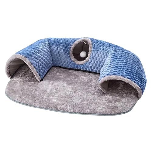 Folpus Cat Activity Center Cat Teppich -Tunnel mit hängenden Kugeln interaktiver Spielzeugkatze Tunnel Matte Katzentunnel Teppich für Hamster Kaninchen, Blue M Folpus Cat Activity Center Cat Teppich -Tunnel mit hängenden Kugeln interaktiver Spielzeugkatze Tunnel Matte Katzentunnel Teppich für Hamster Kaninchen, Blue M von Folpus
