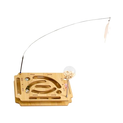 Folpus Cat Interactive Labyrinth Ball Interactive Cat -Spielzeug mit Plattenbällen mit Bell -Ball -Food -Spielzeug, Spielzeug, Turntable -Gleisbällchen, Style A Folpus Cat Interactive Labyrinth Ball Interactive Cat -Spielzeug mit Plattenbällen mit Bell -Ball -Food -Spielzeug, Spielzeug, Turntable -Gleisbällchen, Style A von Folpus