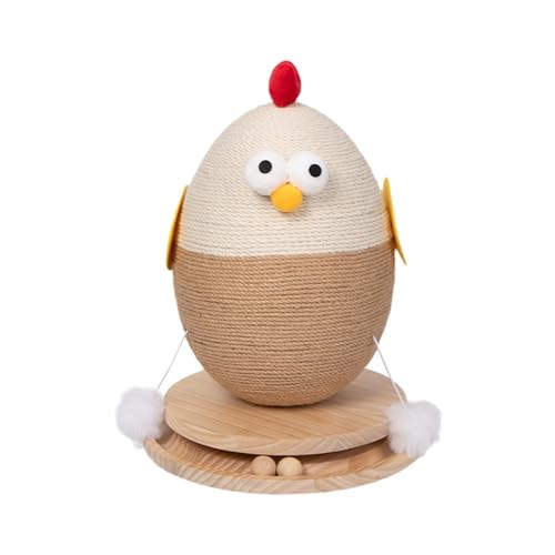 Folpus Chick Sisal Scratcher Spielzeug für Katze Interaktion Lustige Schleifen Krallen Übung Scratch von Folpus