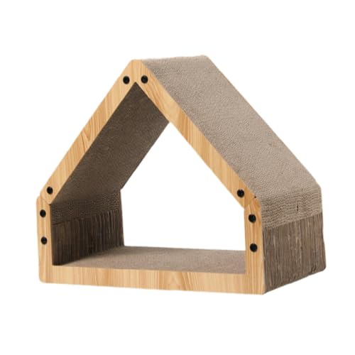 Folpus Dreieckige Katzen-Kratzbäume aus Wellpapier mit Mehreren Winkeln, einzigartiges Kratzspielzeug für Haustiere, Kätzchen-Kratzkissen für Kätzchen Folpus Dreieckige Katzen-Kratzbäume aus Wellpapier mit Mehreren Winkeln, einzigartiges Kratzspielzeug für Haustiere, Kätzchen-Kratzkissen für Kätzchen von Folpus