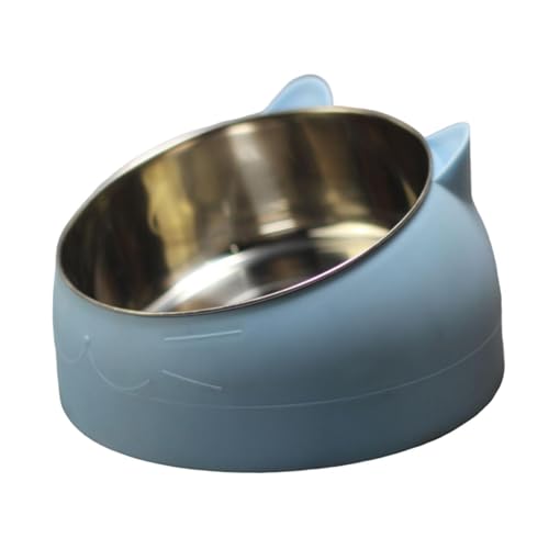 Folpus Erhöhter Katzennapf, Hundenapf, rutschfest, für kleine Haustiere, vielseitig einsetzbar, elegant, praktisch, leicht zu reinigen, Abnehmbarer, Blau Folpus Erhöhter Katzennapf, Hundenapf, rutschfest, für kleine Haustiere, vielseitig einsetzbar, elegant, praktisch, leicht zu reinigen, Abnehmbarer, Blau von Folpus