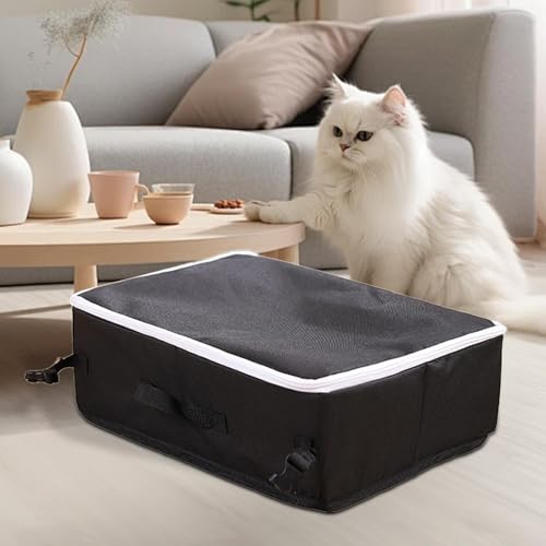 Folpus Faltbare Reise Katzentoilette, Katzentoilette mit Deckel, Leicht, mit Griff, Tragbarer Katzentoilette für Auto, Heimtierbedarf Folpus Faltbare Reise Katzentoilette, Katzentoilette mit Deckel, Leicht, mit Griff, Tragbarer Katzentoilette für Auto, Heimtierbedarf von Folpus