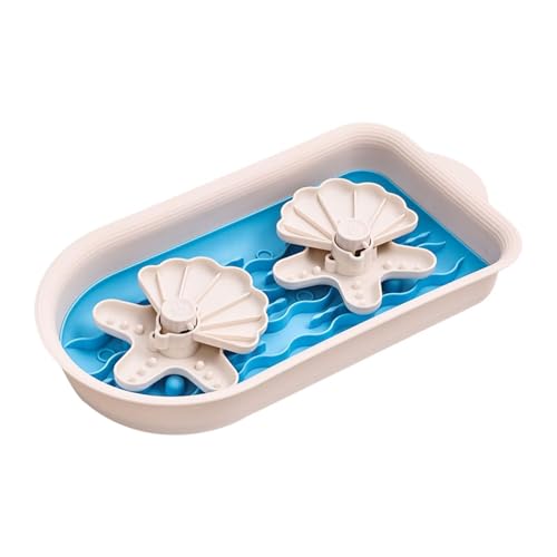 Folpus Fun Dogs Slow Feeder Bowl, Slow Fressen, Slow Down Fress-Labyrinth, Hundenäpfe, Rutschfester Hundefutterspender für kleine und mittelgroße Hunde, Blau von Folpus