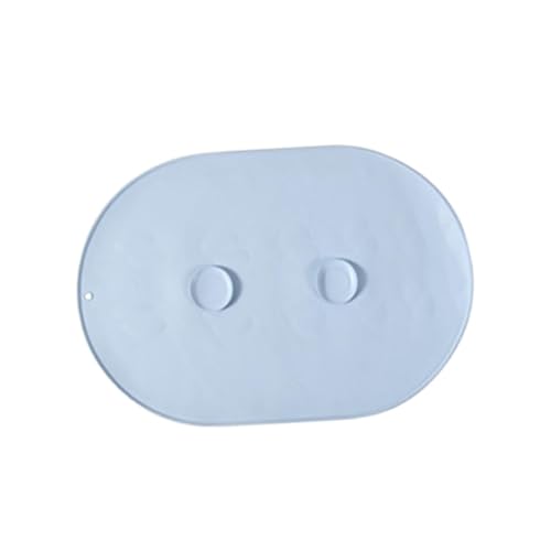 Folpus Futtermatte für Haustiere, Futter- und Wassernapfmatte, tragbar, verhindert Verschütten, erhöhte Kanten, leicht zu reinigen, Welpen-Napftablett-Matte, Blaues Rundschreiben Folpus Futtermatte für Haustiere, Futter- und Wassernapfmatte, tragbar, verhindert Verschütten, erhöhte Kanten, leicht zu reinigen, Welpen-Napftablett-Matte, Blaues Rundschreiben von Folpus