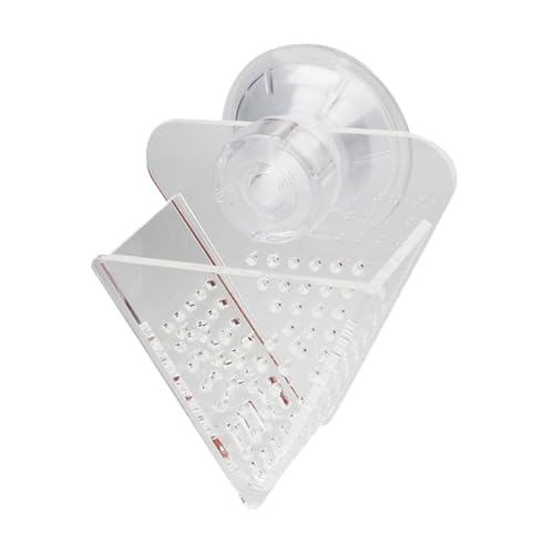 Folpus Futternapf für Fische mit Saugnapf, Acryl, Dreieck, einfach zu verwenden, leicht, durchsichtig, Aquarium-Zubehör für sinkendes Futter Folpus Futternapf für Fische mit Saugnapf, Acryl, Dreieck, einfach zu verwenden, leicht, durchsichtig, Aquarium-Zubehör für sinkendes Futter von Folpus
