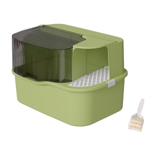 Folpus Geschlossene Katzentoilette, geschlossenes Katzentöpfchen, abnehmbare große Katzentoilette, Katzentoilette, Sandkasten für kleine und große Katzen, GrÜn Folpus Geschlossene Katzentoilette, geschlossenes Katzentöpfchen, abnehmbare große Katzentoilette, Katzentoilette, Sandkasten für kleine und große Katzen, GrÜn von Folpus
