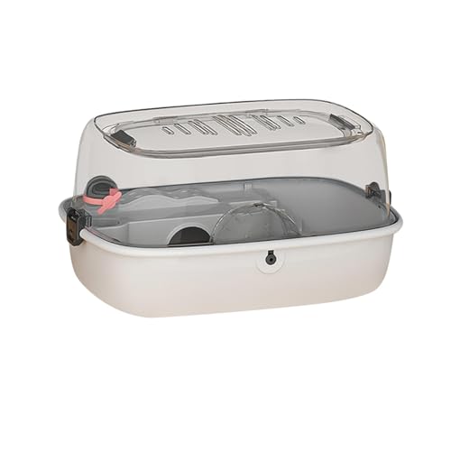 Folpus Habitat Großer Hamsterkäfig mit Öffnung Oben, Tragbar, mit Wasserflasche, Kleintierkäfig, Acrylkäfig für Ratten, Kleintiere, Graues Luxusmodell Folpus Habitat Großer Hamsterkäfig mit Öffnung Oben, Tragbar, mit Wasserflasche, Kleintierkäfig, Acrylkäfig für Ratten, Kleintiere, Graues Luxusmodell von Folpus