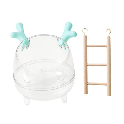 Folpus Hamster Sand Badewanne Sandbadbox, leicht zu reinigen, mit Leiter Kleiner Tierdusche Verstecktoilette für Hamster kleines Tier, Blau von Folpus