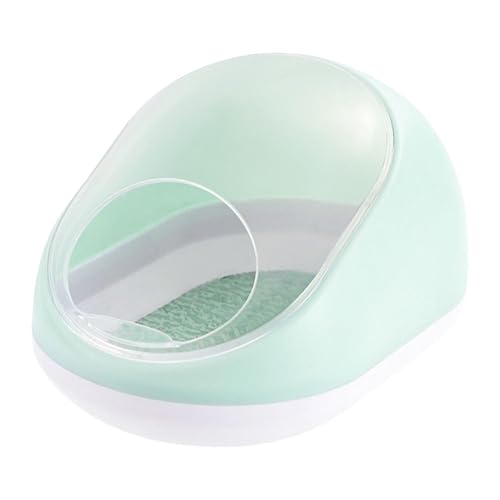 Folpus Hamster Sandbad Toilette, Kleintier Badeschale, Badehaus Haustier Toilette Sandbad Behälter für Kleintiere Frettchen, Grün Und Weiß Folpus Hamster Sandbad Toilette, Kleintier Badeschale, Badehaus Haustier Toilette Sandbad Behälter für Kleintiere Frettchen, Grün Und Weiß von Folpus