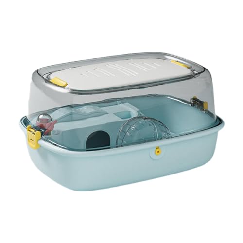 Folpus Hamsterkäfig, Hamsterhabitat, transparenter Kleintierkäfig mit zu öffnender Oberseite für Mäuse, Kurzkopfgleitbeutler, Igel, Häschen, Rennmäuse, Blau Folpus Hamsterkäfig, Hamsterhabitat, transparenter Kleintierkäfig mit zu öffnender Oberseite für Mäuse, Kurzkopfgleitbeutler, Igel, Häschen, Rennmäuse, Blau von Folpus