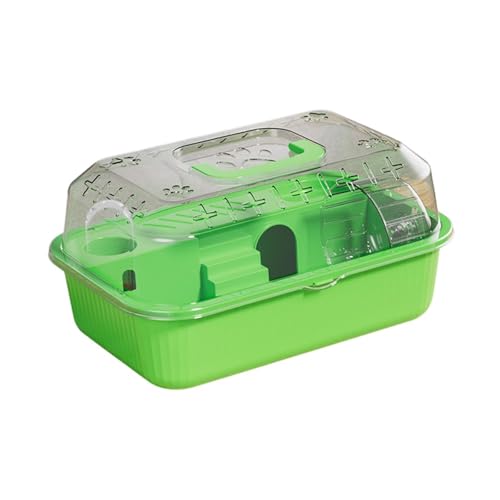 Folpus Hamsterkäfig, Haustierhaus, atmungsaktiv, mit Griffdesign, tragbarer Lebensraum für Hamster, für Igel, Meerschweinchen, Ratten, Limettengrün Folpus Hamsterkäfig, Haustierhaus, atmungsaktiv, mit Griffdesign, tragbarer Lebensraum für Hamster, für Igel, Meerschweinchen, Ratten, Limettengrün von Folpus