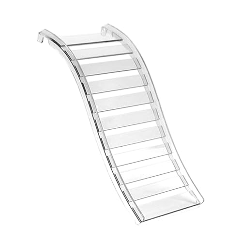 Folpus Hamsterleiter für Käfigdekor und Zubehör, Kletterspielzeugbrücke für kleine Haustiere, Klar Folpus Hamsterleiter für Käfigdekor und Zubehör, Kletterspielzeugbrücke für kleine Haustiere, Klar von Folpus