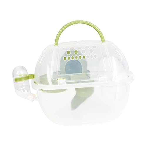 Folpus Hamsterträgerkäfig Kleintiertragetasche Chinchillakäfig Outdoor Mäuse Reisetasche, GrÜn von Folpus