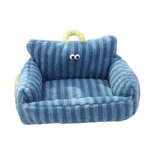 Folpus Haustier-Couchbett, Welpenkissen, Zwingermatte, Plüsch, abnehmbares Haustierbett, Hundeschlafunterlage, kleines Häschen, Couchbett für Hauskatzen, Blue S Folpus Haustier-Couchbett, Welpenkissen, Zwingermatte, Plüsch, abnehmbares Haustierbett, Hundeschlafunterlage, kleines Häschen, Couchbett für Hauskatzen, Blue S von Folpus