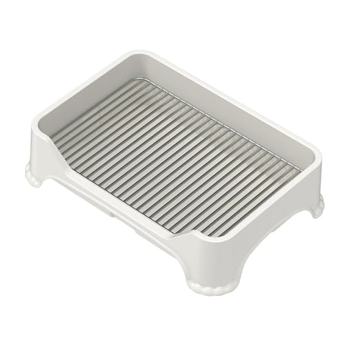 Folpus Haustier-Hundetoiletten-Trainings-PIPI-Pad-Halter, Hundetöpfchenpfanne, Haustierstreupfanne, langlebige Welpenstreu-Toilette, Weiß A Folpus Haustier-Hundetoiletten-Trainings-PIPI-Pad-Halter, Hundetöpfchenpfanne, Haustierstreupfanne, langlebige Welpenstreu-Toilette, Weiß A von Folpus