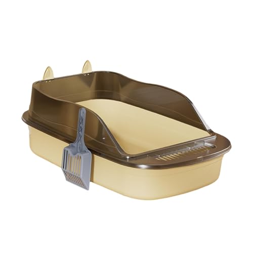 Folpus Hochseitige Katzentoiletten, Oben offene Haustiertoilette, abnehmbares Design, Gelb Folpus Hochseitige Katzentoiletten, Oben offene Haustiertoilette, abnehmbares Design, Gelb von Folpus