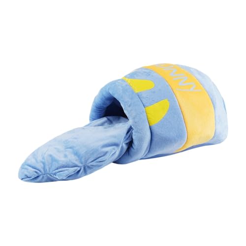 Folpus Haustier-Katzenbett, Rutschfester Boden, weiches Versteck zum Schlafen, warmes Nest, Höhlen-Haustierbett für Katzen, Hunde und Kleintiere, Blau Honigtopf 42 × 27 cm Folpus Haustier-Katzenbett, Rutschfester Boden, weiches Versteck zum Schlafen, warmes Nest, Höhlen-Haustierbett für Katzen, Hunde und Kleintiere, Blau Honigtopf 42 × 27 cm von Folpus
