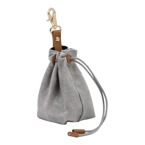 Folpus Hund behandeln Beutel Welpe Training Praktische Draw -String -Hunde behandelt Bag Fanny Pack zum Training von Reisempupen Walking, Grau Folpus Hund behandeln Beutel Welpe Training Praktische Draw -String -Hunde behandelt Bag Fanny Pack zum Training von Reisempupen Walking, Grau von Folpus