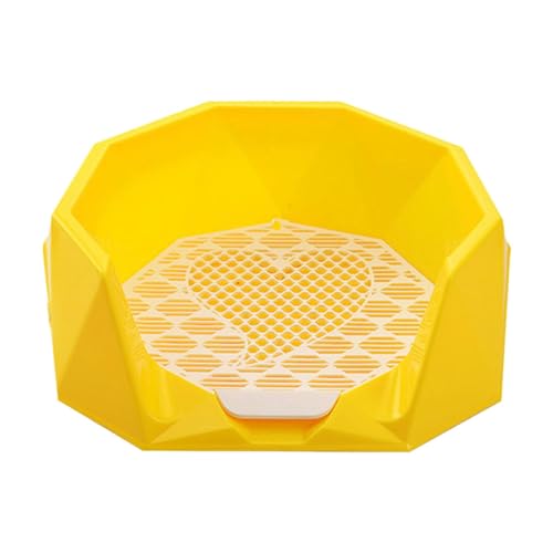 Folpus Hunde-Töpfchen-Unterlage, Haustier-Trainingsunterlagen-Halter, Wiederverwendbare Indoor-Hunde-Töpfchen-Unterlage, Netzgitter, Gelb Folpus Hunde-Töpfchen-Unterlage, Haustier-Trainingsunterlagen-Halter, Wiederverwendbare Indoor-Hunde-Töpfchen-Unterlage, Netzgitter, Gelb von Folpus