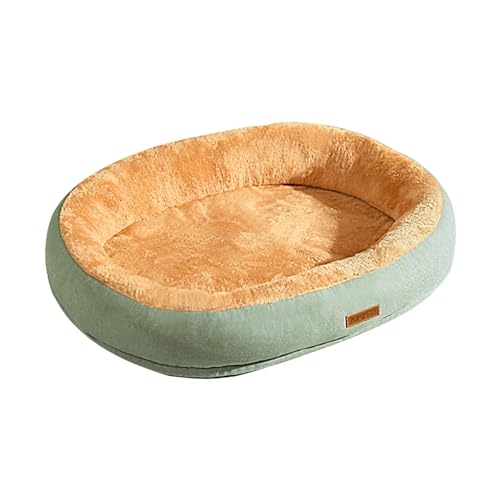 Folpus Hundebett Plüschkissen Haustierschlafbett Große Katzenbetten für kleine mittelgroße Haustiere Zubehör, Grün, L Folpus Hundebett Plüschkissen Haustierschlafbett Große Katzenbetten für kleine mittelgroße Haustiere Zubehör, Grün, L von Folpus
