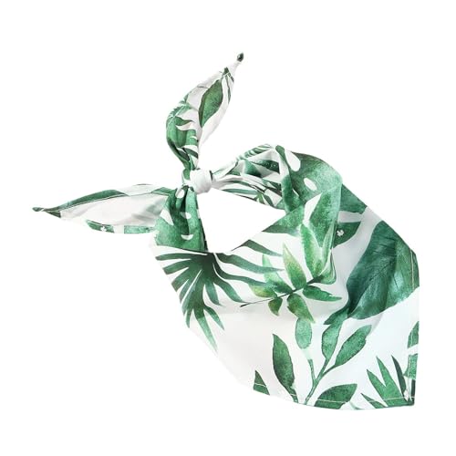 Folpus Hundehalstuch mit Blumenmuster, Haarwickel, Kostümzubehör, weich für mittelgroße und große Hunde, Dreieckslätzchen, Sommer-Dreieckslätzchen, GRÜN Folpus Hundehalstuch mit Blumenmuster, Haarwickel, Kostümzubehör, weich für mittelgroße und große Hunde, Dreieckslätzchen, Sommer-Dreieckslätzchen, GRÜN von Folpus