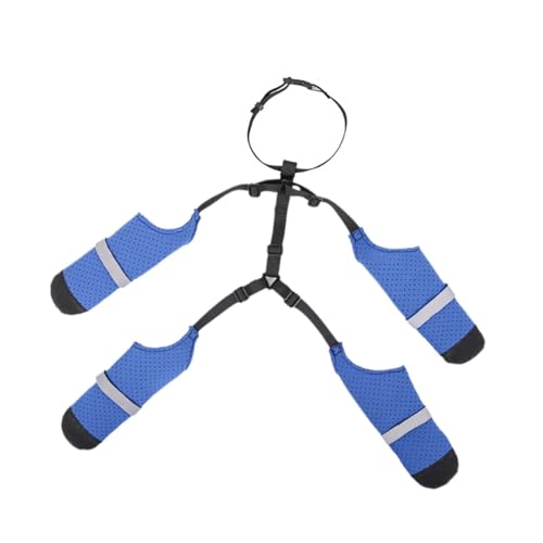 Folpus Hundestiefel mit Hosenträgern, rutschfeste Hundeschuhe, Pfotenschutz, verstellbare Hundestiefel, Leggings, multifunktional zum Laufen und, m Folpus Hundestiefel mit Hosenträgern, rutschfeste Hundeschuhe, Pfotenschutz, verstellbare Hundestiefel, Leggings, multifunktional zum Laufen und, m von Folpus