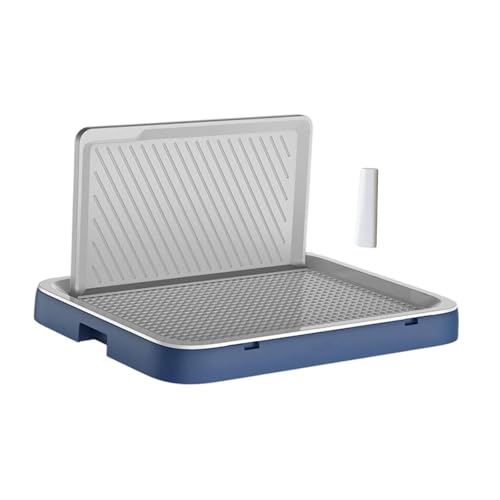 Folpus Hundetöpfchen, Toiletten-Töpfchenunterlagenhalter, Haustiertoilette mit hoher für Welpentraining Kleiner und mittelgroßer Hunde, Blau Folpus Hundetöpfchen, Toiletten-Töpfchenunterlagenhalter, Haustiertoilette mit hoher für Welpentraining Kleiner und mittelgroßer Hunde, Blau von Folpus