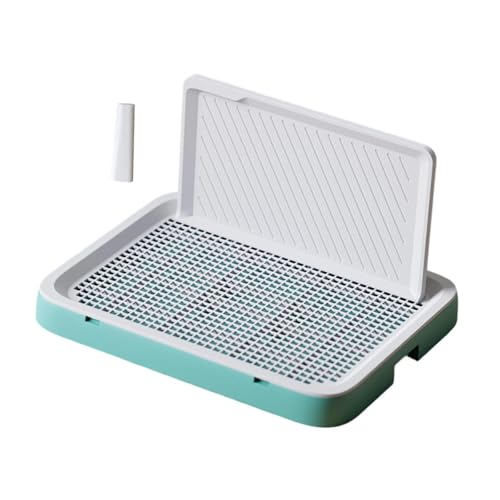 Folpus Hundetöpfchen, Toiletten-Töpfchenunterlagenhalter, Haustiertoilette mit hoher für Welpentraining Kleiner und mittelgroßer Hunde, GrÜn Folpus Hundetöpfchen, Toiletten-Töpfchenunterlagenhalter, Haustiertoilette mit hoher für Welpentraining Kleiner und mittelgroßer Hunde, GrÜn von Folpus
