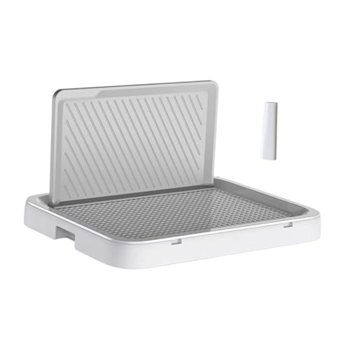 Folpus Hundetöpfchen, Toiletten-Töpfchenunterlagenhalter, Haustiertoilette mit hoher für Welpentraining Kleiner und mittelgroßer Hunde, Weiß Folpus Hundetöpfchen, Toiletten-Töpfchenunterlagenhalter, Haustiertoilette mit hoher für Welpentraining Kleiner und mittelgroßer Hunde, Weiß von Folpus