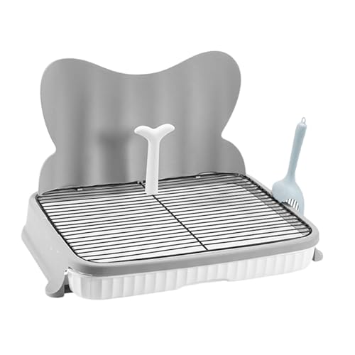 Folpus Hundetoilette mit Harnsäule, leicht zu reinigen, auslaufsicheres Haustier-Töpfchen für kleine und mittelgroße Hunde, 57cm Grau 18mm Folpus Hundetoilette mit Harnsäule, leicht zu reinigen, auslaufsicheres Haustier-Töpfchen für kleine und mittelgroße Hunde, 57cm Grau 18mm von Folpus