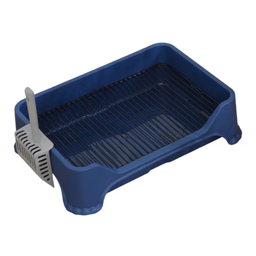 Folpus Hundetoiletten-PIPI-Pad-Halter, Hundetöpfchen-Tablett für den Innenbereich mit Zaun, Hunde-Töpfchen-Tablett für Wohnzimmer, Blau Folpus Hundetoiletten-PIPI-Pad-Halter, Hundetöpfchen-Tablett für den Innenbereich mit Zaun, Hunde-Töpfchen-Tablett für Wohnzimmer, Blau von Folpus