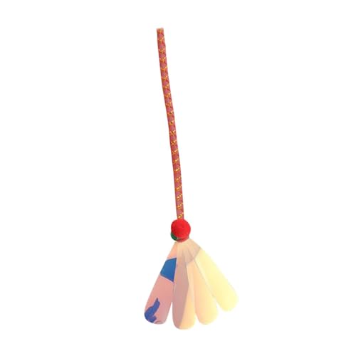Folpus Interaktives Katzenspielzeug, Ballschwanz, rollender Ball, Spielzeugschwanz mit langem Schwanz, Ersatzschwanz, Leichter beweglicher Ball, Rot Folpus Interaktives Katzenspielzeug, Ballschwanz, rollender Ball, Spielzeugschwanz mit langem Schwanz, Ersatzschwanz, Leichter beweglicher Ball, Rot von Folpus