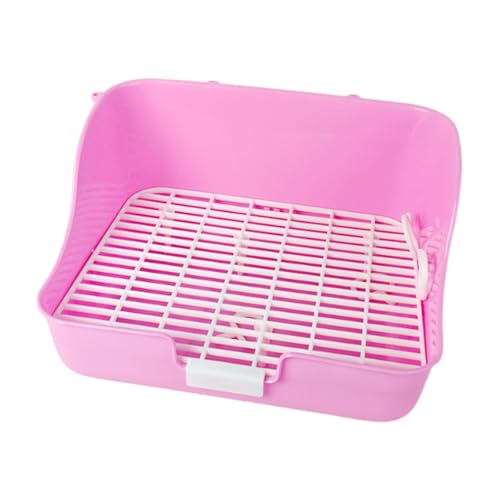 Folpus Kaninchendrüsenbox Käfig Toilette Innenhaut Haustier Accessoires kleine Haustiere Bettwäsche Katzentierkäfigwanne für Hamster Chinchilla, Rosa Folpus Kaninchendrüsenbox Käfig Toilette Innenhaut Haustier Accessoires kleine Haustiere Bettwäsche Katzentierkäfigwanne für Hamster Chinchilla, Rosa von Folpus