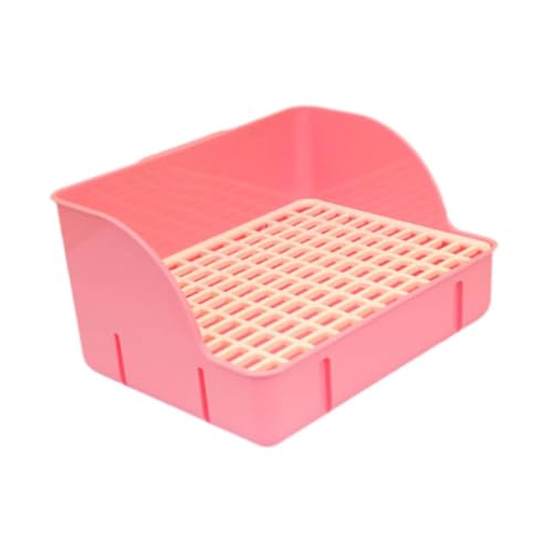 Folpus Kaninchenstreupfanne für Käfig, Töpfchenzug kleines Tierschalel, Bettpfanne Meerschweinchen -Töpfchenschale, Rosa Folpus Kaninchenstreupfanne für Käfig, Töpfchenzug kleines Tierschalel, Bettpfanne Meerschweinchen -Töpfchenschale, Rosa von Folpus