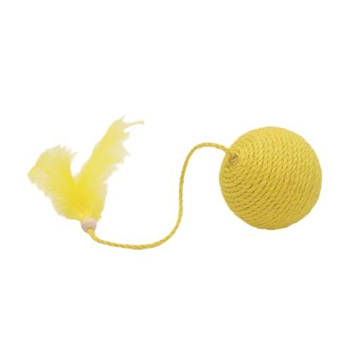 Folpus Katzenball, Katzenspielzeug, Kratzen, Bewegen für Indoor-Katzen, Kratzball, Gelb Folpus Katzenball, Katzenspielzeug, Kratzen, Bewegen für Indoor-Katzen, Kratzball, Gelb von Folpus