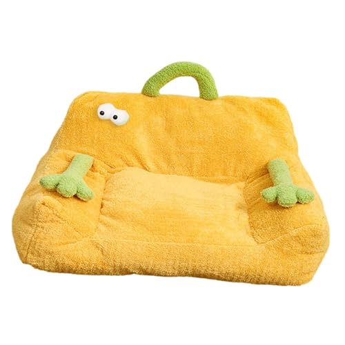 Folpus Katzenbett, Haustierbett, niedlich, weich, abnehmbar, für den Winter, warm, für Haustiere, Nest, Sofa, Liege, Haustierschlafbett für mittelgroße, Gelb, M Folpus Katzenbett, Haustierbett, niedlich, weich, abnehmbar, für den Winter, warm, für Haustiere, Nest, Sofa, Liege, Haustierschlafbett für mittelgroße, Gelb, M von Folpus