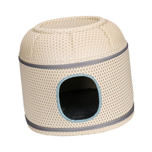 Folpus Katzenbett für Hauskatzen, Katzenhaus, Katzenversteck, faltbar, Katzenmöbelhöhle für Katzen, zum Ausruhen und Schlafen von Kätzchen, Khaki Folpus Katzenbett für Hauskatzen, Katzenhaus, Katzenversteck, faltbar, Katzenmöbelhöhle für Katzen, zum Ausruhen und Schlafen von Kätzchen, Khaki von Folpus