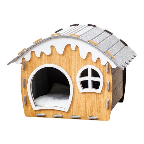 Folpus Katzenhaus Katzenbett Filzhöhle mit Kratzbaum für Wohnzimmer Schlafen Innenterrasse, Klein Folpus Katzenhaus Katzenbett Filzhöhle mit Kratzbaum für Wohnzimmer Schlafen Innenterrasse, Klein von Folpus