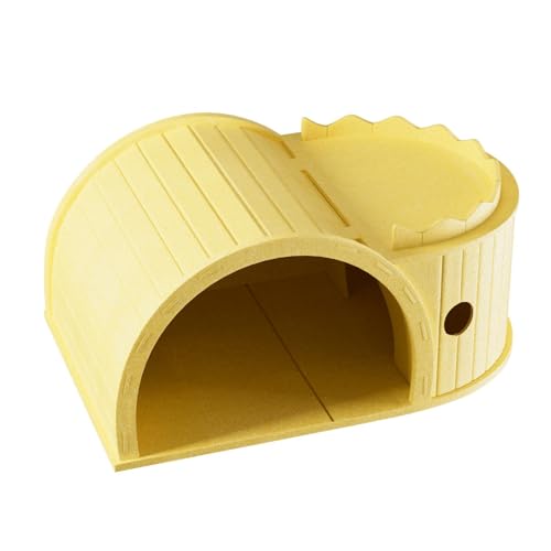 Folpus Katzenhaus aus Karton, Kratzbrett, Heimtierbedarf, zu montieren, Katzenkratzbrett, Katzentunnel für Welpen und kleine Tiere, Gelb Folpus Katzenhaus aus Karton, Kratzbrett, Heimtierbedarf, zu montieren, Katzenkratzbrett, Katzentunnel für Welpen und kleine Tiere, Gelb von Folpus
