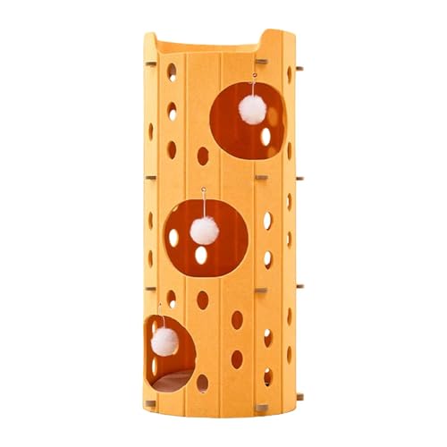 Folpus Katzenkletterhaus, Katzenhaus, Spielhaus, Kratzbaum, mehrschichtig, für große Erwachsene Katzen, 3-lagiges Gelb Folpus Katzenkletterhaus, Katzenhaus, Spielhaus, Kratzbaum, mehrschichtig, für große Erwachsene Katzen, 3-lagiges Gelb von Folpus