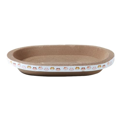 Folpus Katzenkratzbett aus Pappe, Trainingsspielzeug, Möbelschutz-Lounge für Hauskatzen, Kratzbrett, Heimtierbedarf, Spielen, 50cmx32cm von Folpus
