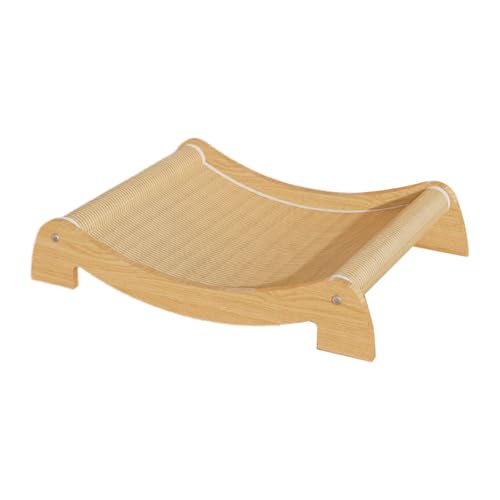 Folpus Katzenkratzbrett, Katzenliegestuhl, Haustier-Schlafbett, Möbelschutz, Sisal-Kratzbrett, Katzenkratznest für mittelgroße Katzen, L Without Backrest Folpus Katzenkratzbrett, Katzenliegestuhl, Haustier-Schlafbett, Möbelschutz, Sisal-Kratzbrett, Katzenkratznest für mittelgroße Katzen, L Without Backrest von Folpus