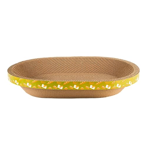 Folpus Katzenkratzbrett aus Pappe, Wellpappe, Kratzunterlage, Sofa, Möbelschutz, Liege, Katzenkratzschale, Loungebett für Hauskatzen, Kätzchen, 52,5 cm x 37 cm x 9 cm Folpus Katzenkratzbrett aus Pappe, Wellpappe, Kratzunterlage, Sofa, Möbelschutz, Liege, Katzenkratzschale, Loungebett für Hauskatzen, Kätzchen, 52,5 cm x 37 cm x 9 cm von Folpus