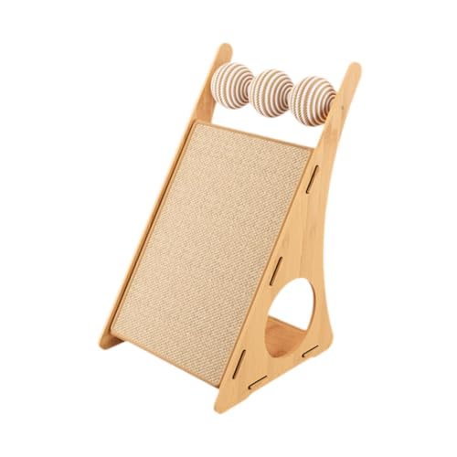 Folpus Katzenkratzer Katze Kratzer Kratzplatte für kleine Katzen Mahlen Krallen Katzen interaktiver Spielzeugmöglichkeitenschutzschutz, Bodenkugeln von Folpus