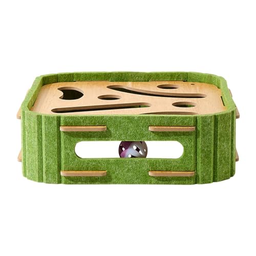 Folpus Katzenkratzerspielzeug, Haustiermöbel Vorräte Billardtisch Multifunktional Accessoire Ball Track Kätzchen Lounge für Innenkätzchen, Quadrat Folpus Katzenkratzerspielzeug, Haustiermöbel Vorräte Billardtisch Multifunktional Accessoire Ball Track Kätzchen Lounge für Innenkätzchen, Quadrat von Folpus