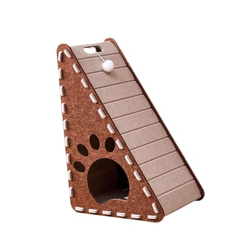 Folpus Katzenkratzpolster Möbelschutz Kätzchen Spielzeug Filzkratzer Matte stehend Kratzer für Couch Teppichs Sofas, Braun von Folpus