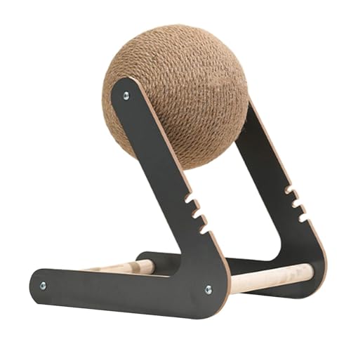 Folpus Katzenkratzspielzeug, Möbelschutz, Übungsrad, Kratzball für die Terrasse, Geschenk, Black and M von Folpus