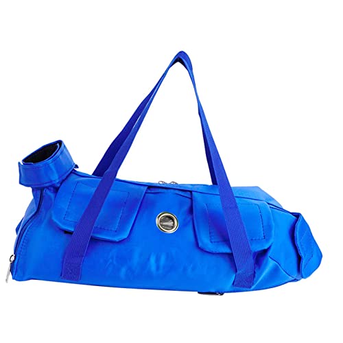 Folpus Katzenpflegetasche, Reisetasche, weiche Seiten, tragbare Haustiertasche, Katzen-Rückhaltetasche für kleine, mittelgroße, große Katzen, Krallenpflege, Blau, l von Folpus