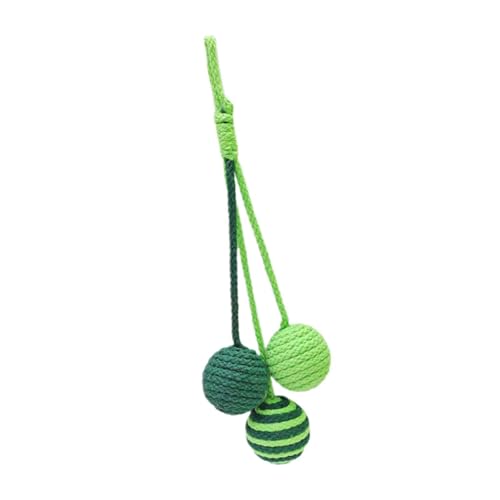 Folpus Katzenspielzeug, Sisalball, Seilball, Heimtierbedarf, zum Spielen, hängendes Katzenspielzeug für Kätzchen, GrÜn Folpus Katzenspielzeug, Sisalball, Seilball, Heimtierbedarf, zum Spielen, hängendes Katzenspielzeug für Kätzchen, GrÜn von Folpus
